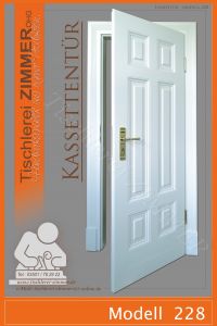 Kassettentür mit Rillen in der Zarge - Jugendstil