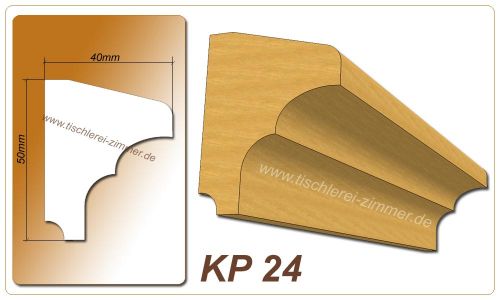 Kämpferprofil - KP 24 - Zierprofil aus Holz für Holzfenster - Tischlerei Zimmer