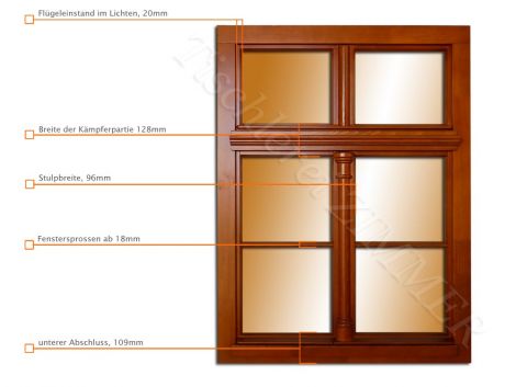 Denkmalschutzfenster IV58 - Holzfenster Denkmalschutz - Tischlerei in Sachsen