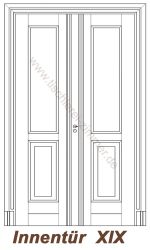 zweiflügelige Innentür (Kassettentür, Zimmertür) - Modell 19