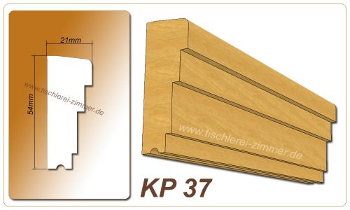 Kämpferprofil - KP 37 - Zierprofil aus Holz für Holzfenster - Tischlerei Zimmer