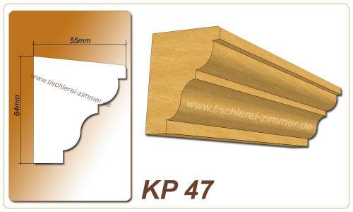 Kämpferprofil - KP 47 - Kämpferprofile aus Holz für Holzfenster - Tischlerei Zimmer