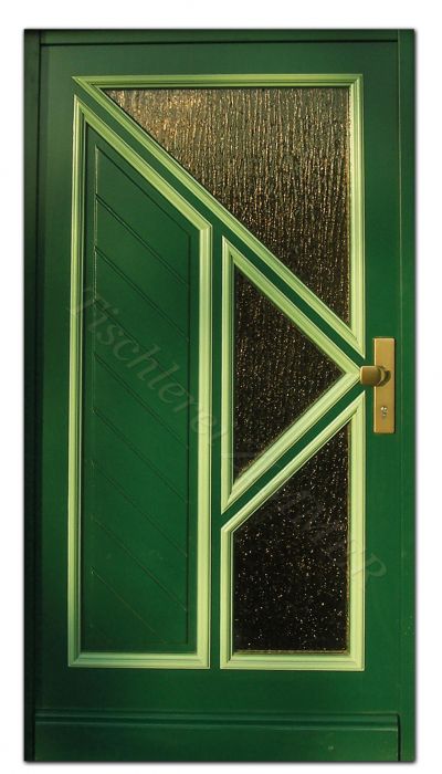 Haustür mehrfarbig