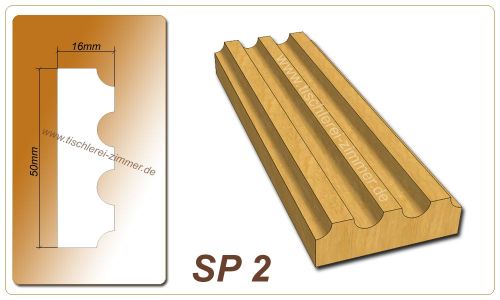 Schlagleistenprofil - SP 2 - Schlagleiste Holzfenster