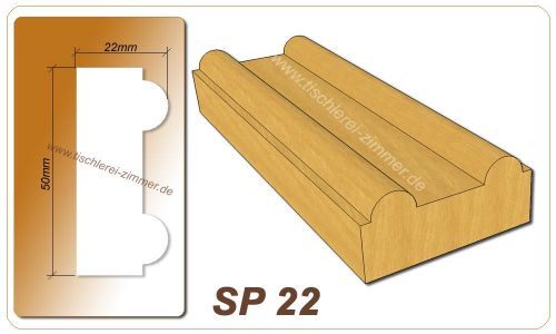 Schlagleistenprofil - SP 22 - Schlagleiste Holzfenster Tischlerei