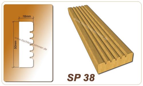 Schlagleistenprofil - SP 38 - Schlagleiste Holzfenster Tischlerei