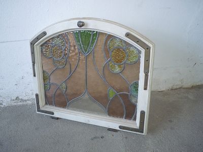 altes Bleiglasfenster - Fenster Jugendstil Villa