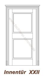 Massivholztüren mit gestaltetem Türrahmenprofil und Türkranz - Kassettentür, Innentür, Zimmertür - Modell 22