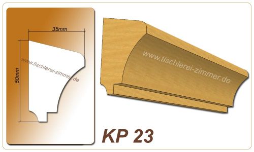 Kämpferprofil - KP 23 - Zierprofil aus Holz für Holzfenster - Tischlerei Zimmer