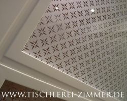 Musselinglas für eine Innentür