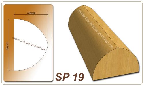 Schlagleistenprofil - SP 19 - Schlagleiste Holzfenster Tischlerei