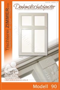 Modell 90 - Holzfenster nach historischer Vorlage