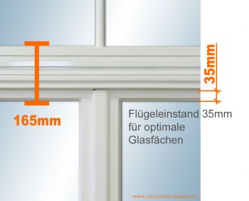 Holzfenster IV68 - Kämpferbreite 164mm