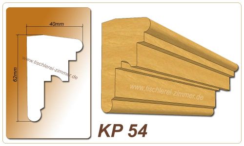 Kämpferprofil - KP 54 - Kämpferprofile aus Holz für Holzfenster - Tischlerei Zimmer