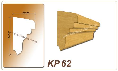 Kämpferprofil - KP 62 - Kämpferprofile aus Holz für Holzfenster - Tischlerei Zimmer