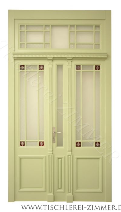 Kassettentür nach hist. Vorbild mit Oberlicht
