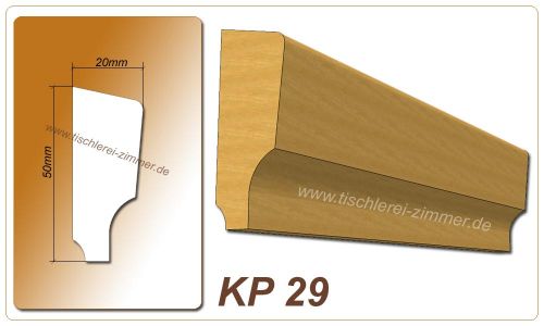 Kämpferprofil - KP 29 - Zierprofil aus Holz für Holzfenster - Tischlerei Zimmer