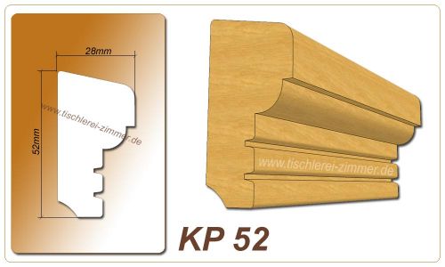 Kämpferprofil - KP 52 - Kämpferprofile aus Holz für Holzfenster - Tischlerei Zimmer