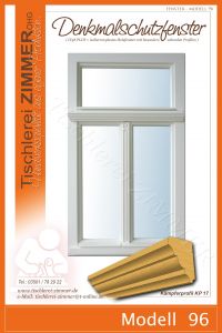 Modell 96 - Denkmalschutzfenster mit Oberlicht