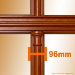 Denkmalschutzfenster IV58 - Stulpbreite 96mm