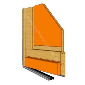 Haustürprofil - glatte Lichtfase