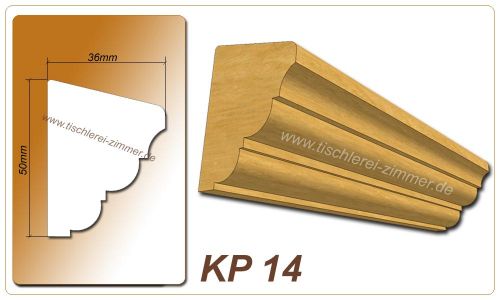 Kämpferprofil - KP 14 - Zierprofil aus Holz für Holzfenster - Tischlerei Zimmer