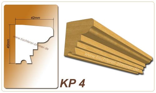Kämpferprofil - KP 4 - Zierprofil aus Holz für Holzfenster - Tischlerei Zimmer