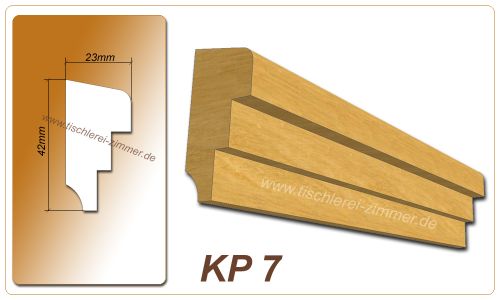 Kämpferprofil - KP 7 - Zierprofil aus Holz für Holzfenster - Tischlerei Zimmer