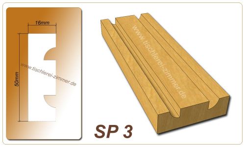 Schlagleistenprofil - SP 3 - Schlagleiste Holzfenster