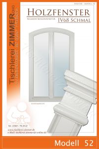 Modell 52 - schlankes Segmentbogenfenster mit Kapitell