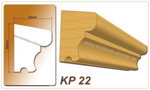 Kämpferprofil - KP 22 - Zierprofil aus Holz für Holzfenster - Tischlerei Zimmer