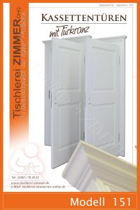 klassische Kassettentüren in Weiß mit Türkranz