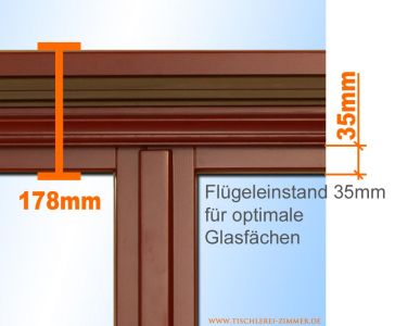 Holzfenster IV78 - Kämpferhöhe 178mm