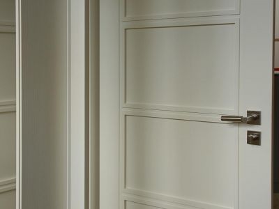 moderne Vollholztüren - Zimmertür, Innentür in Weiß - Stiltüren 20er Look