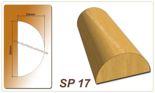 Schlagleistenprofil - SP 17 - Schlagleiste Holzfenster Tischlerei