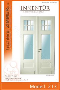 zweiflügelige Innentür nach historischer Vorlage