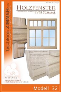 Modell 32 - Fenster aus Eiche mit individueller Wetterleiste