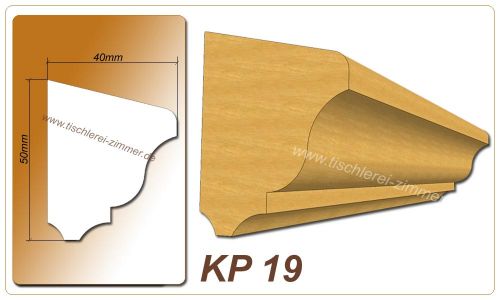 Kämpferprofil - KP 19 - Zierprofil aus Holz für Holzfenster - Tischlerei Zimmer