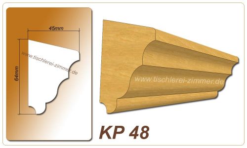 Kämpferprofil - KP 48 - Kämpferprofile aus Holz für Holzfenster - Tischlerei Zimmer