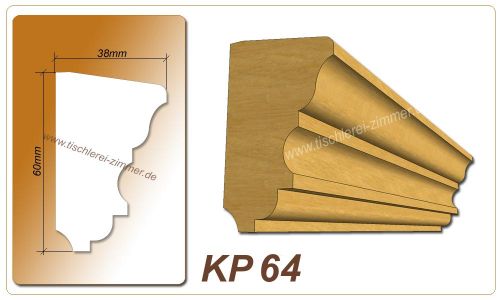 Kämpferprofil - KP 64 - Kämpferprofile aus Holz für Holzfenster - Tischlerei Zimmer