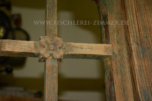 original Glassprosse mit Blume