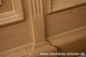 Haustür aus Eiche massiv - Wetterschenkelprofil