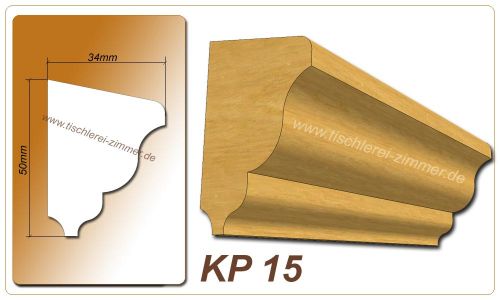 Kämpferprofil - KP 15 - Zierprofil aus Holz für Holzfenster - Tischlerei Zimmer
