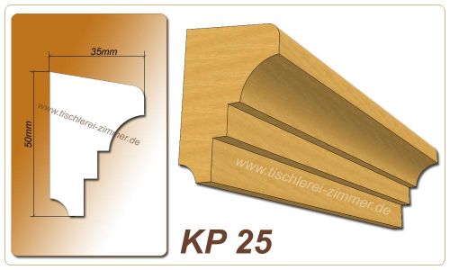 Kämpferprofil - KP 25 - Zierprofil aus Holz für Holzfenster - Tischlerei Zimmer