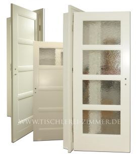 Kassettentüren, Innentüren mit Glaseinsatz oder Türfüllung