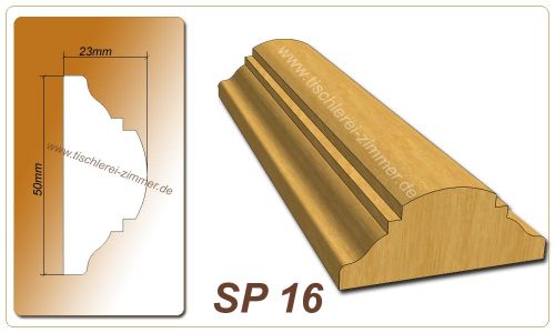 Schlagleistenprofil - SP 16 - Schlagleiste Holzfenster Tischlerei