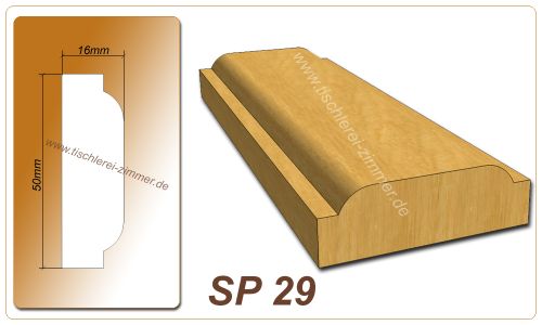 Schlagleistenprofil - SP 29 - Schlagleiste Holzfenster Tischlerei