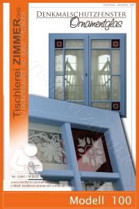 Modell 100 - Ornamentglasfenster nach historischem Vorbild