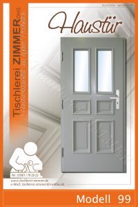 klassische Haustür mit traditionellen Zierprofilen - Modell 99