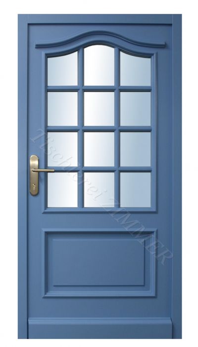 Haustür in Blau